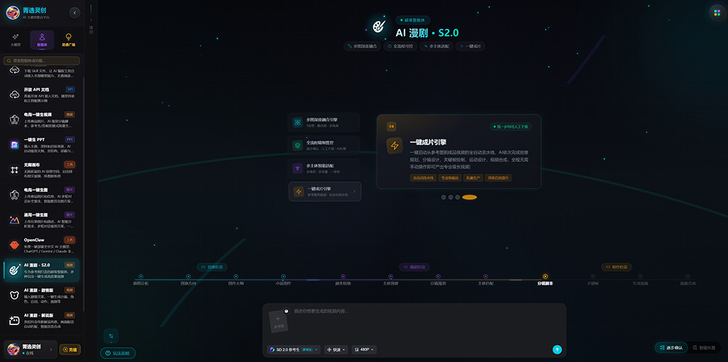 AI漫剧创作与角色画面主题展示